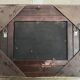 Oil on canvas, Dutch harbour landscape - Very ornate wooden frame