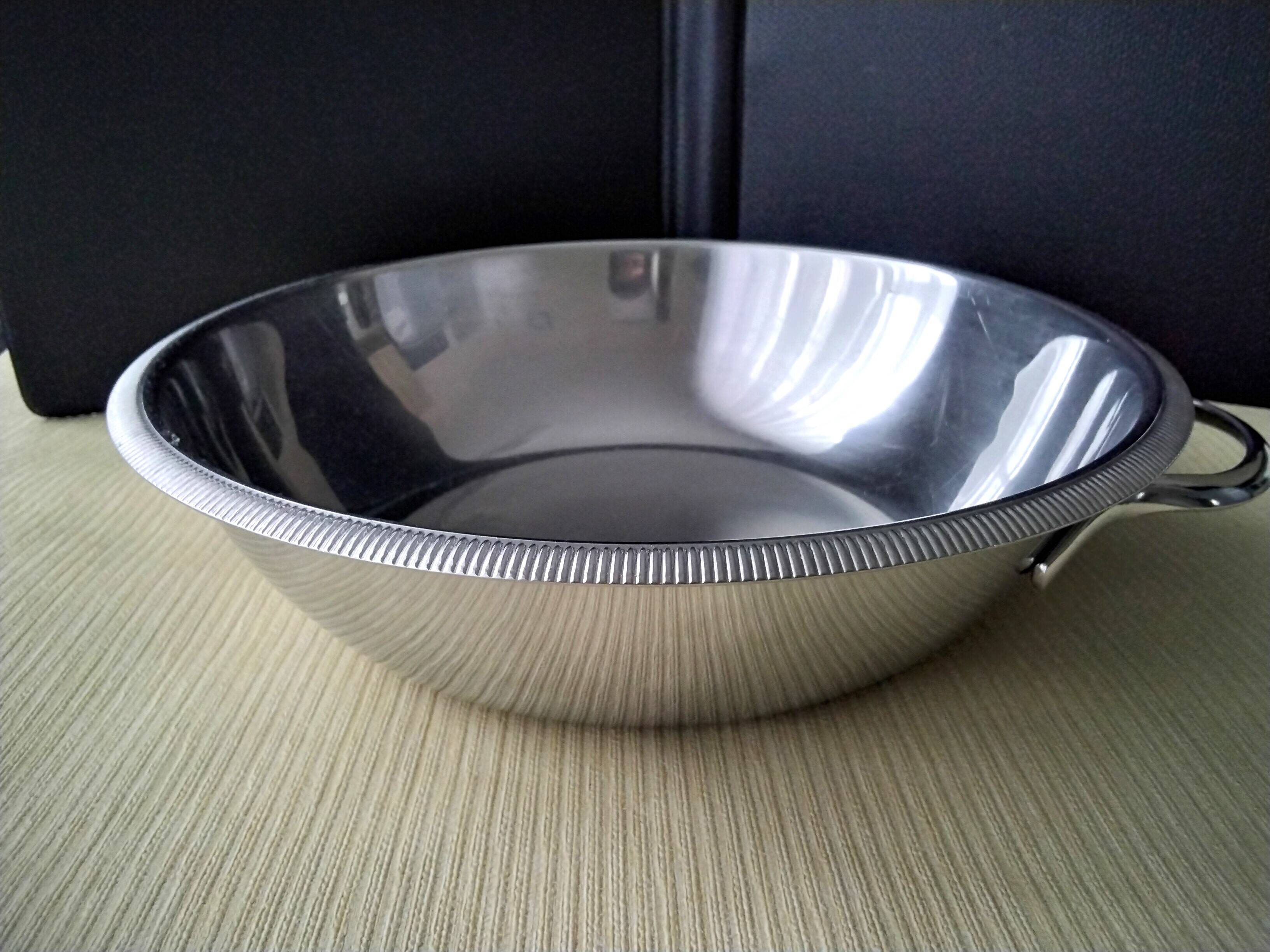 Létang and Rémy stainless steel vegetable dish