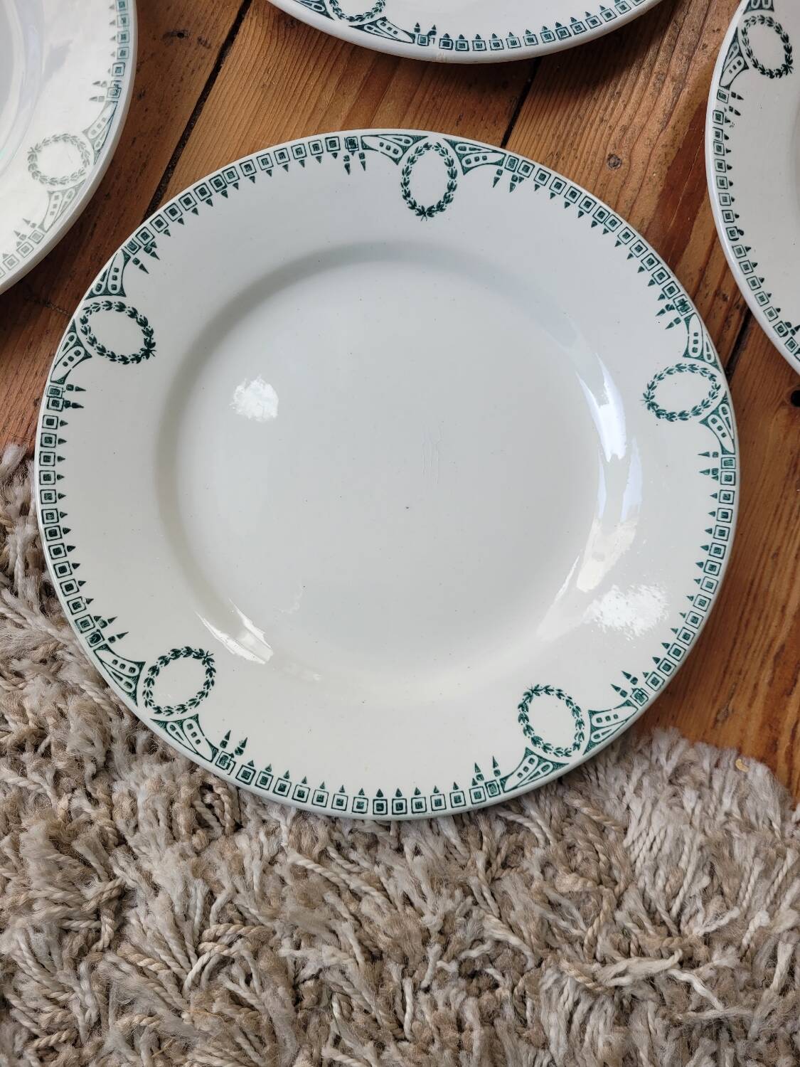 Set 6 soup plates and 6 flat plates n°418 ceranord