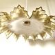 White beige glass draped suspension