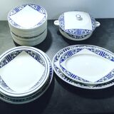 Service 32 pieces in Badonviller earthenware model "Cado"