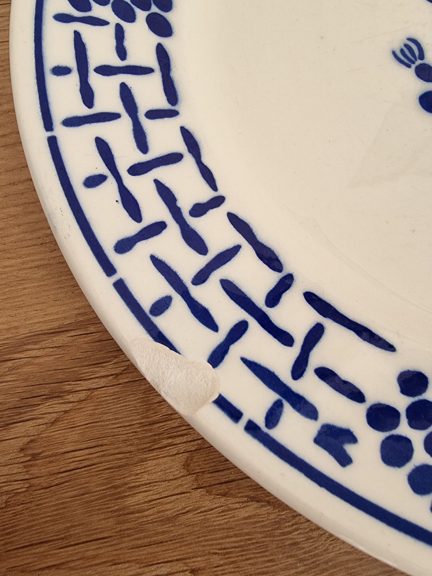 Set of 4 flat plates Treille Badonviller France