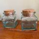 2 glass jars