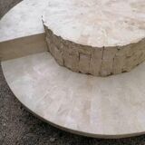 Coffee table and decorative pillar