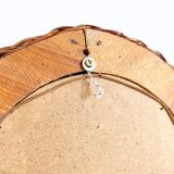 Oval mirror in braided wicker