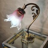 art nouveau bronze lamp