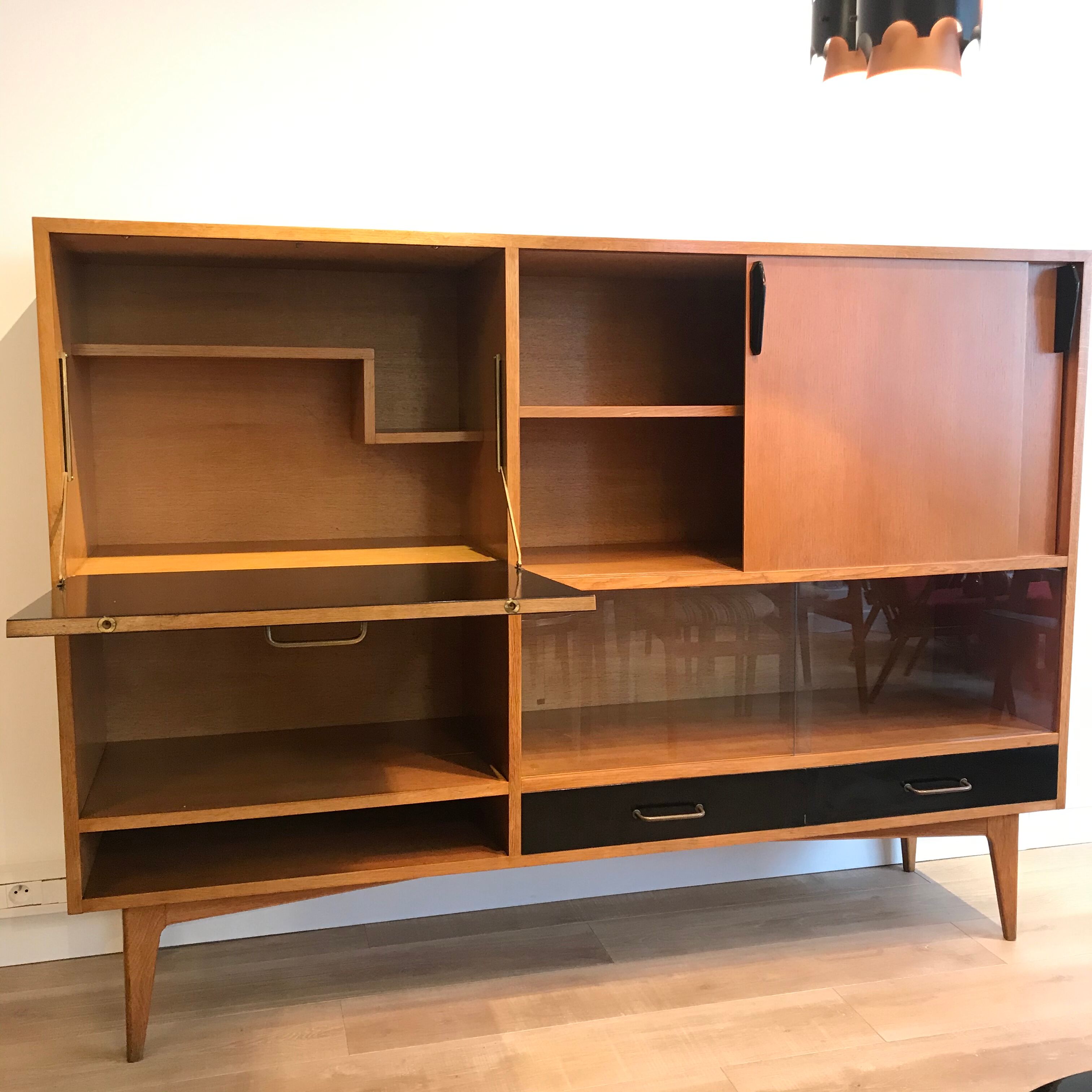 Buffet Bar vintage secretary of Charles Ramos France 1960