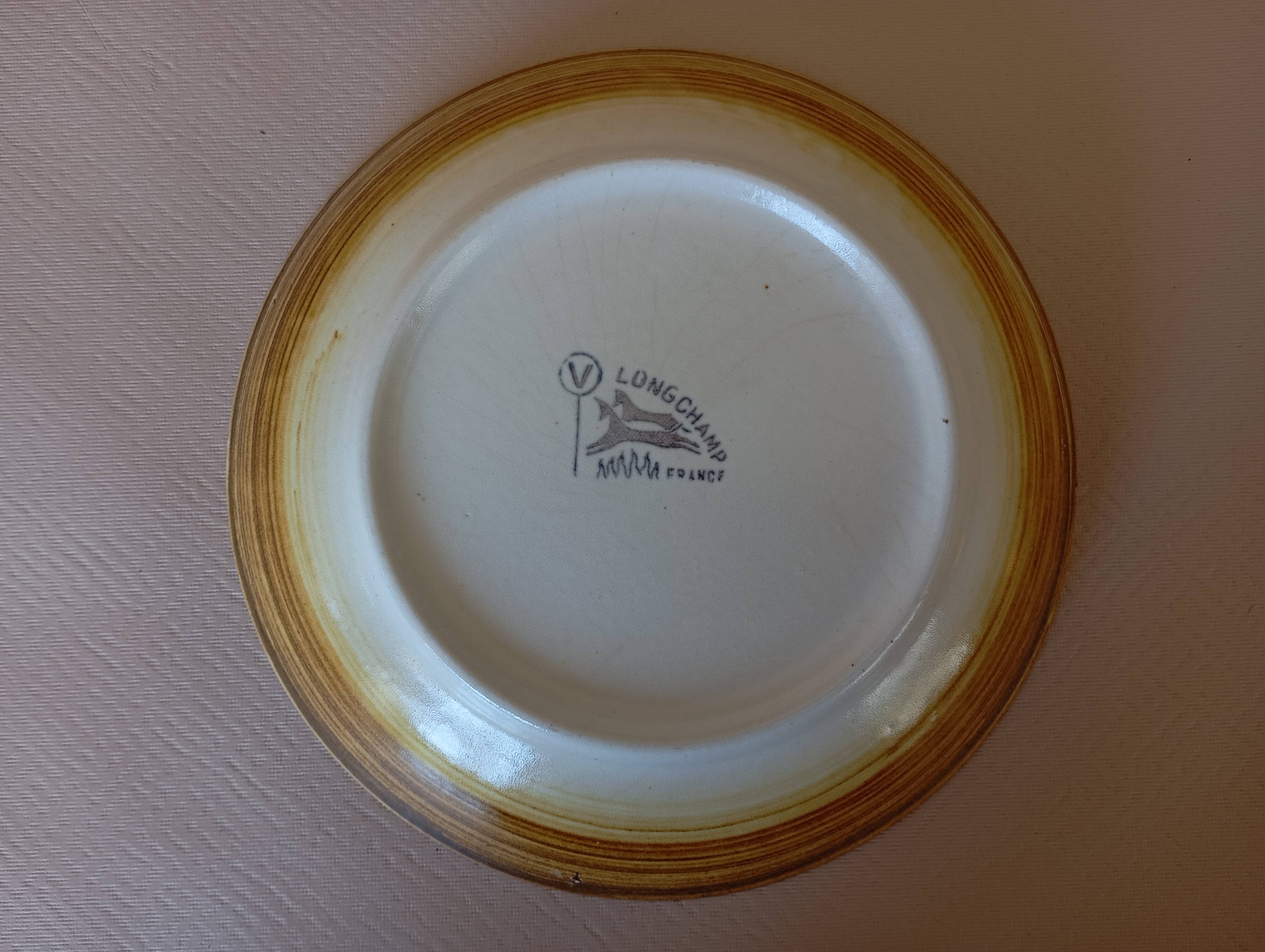 4 Longchamp calotte plates