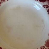 Vintage set of 5 St Amand earthenware plates with apples.