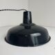 Old enamelled industrial workshop suspension 35.5 cm