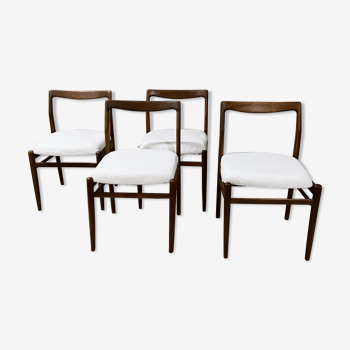 Series of 4 scandinavian chairs