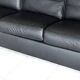 High-end black leather sofa Ligne Roset