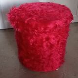 70s storage pouf