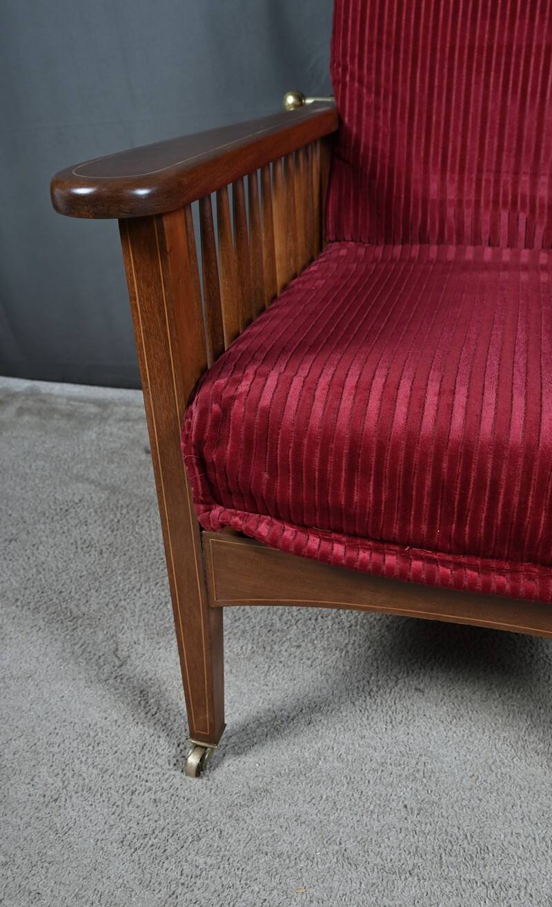 Morris chair in Mahogany, Arts & Crafts style – Early 20th century