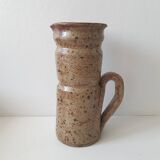 Vintage Speckled Stoneware Pitcher