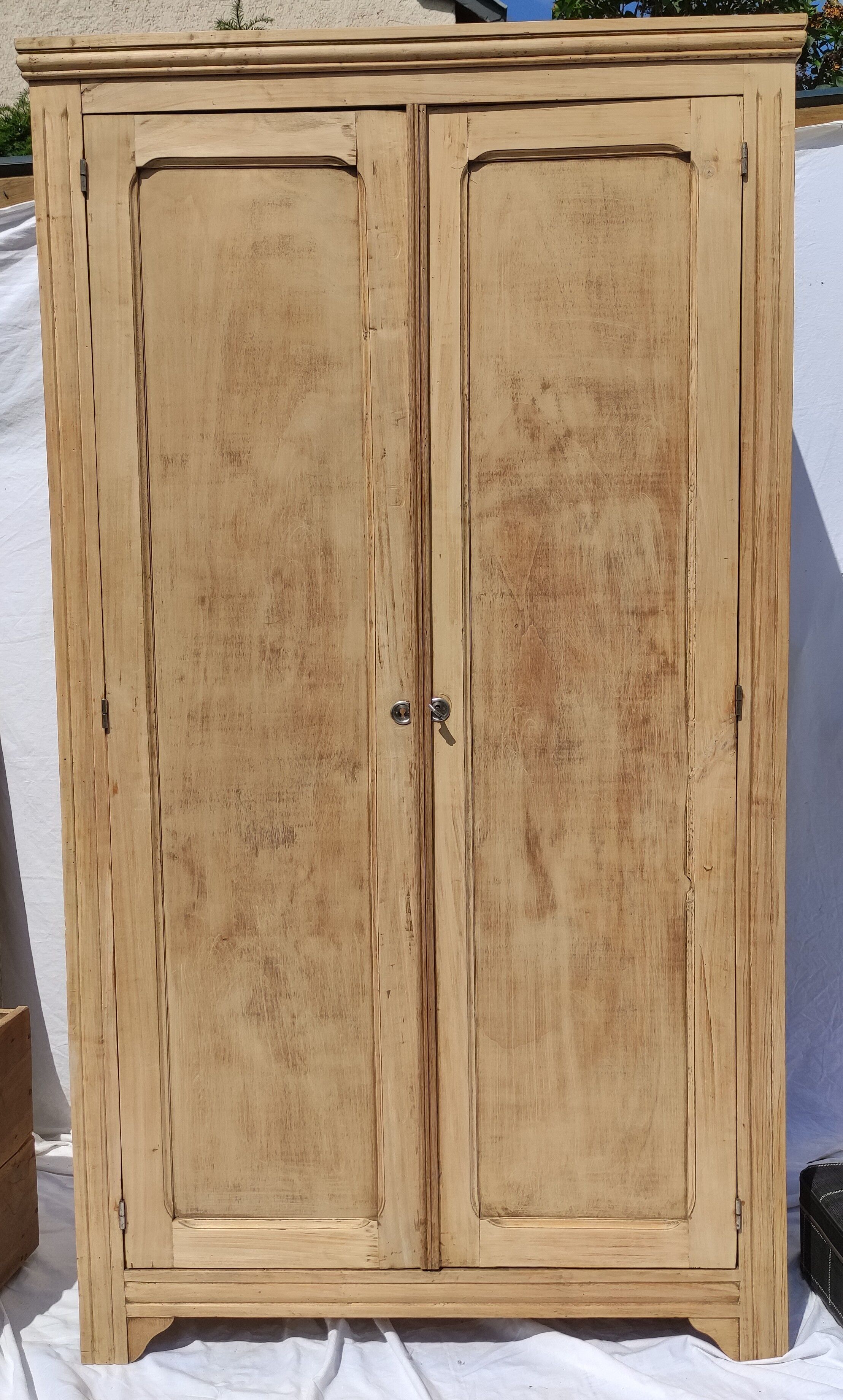 Parisian wardrobe in raw wood