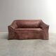 Vintage leather 2 seat sofa by Lesser, 1970s (1 of 2)