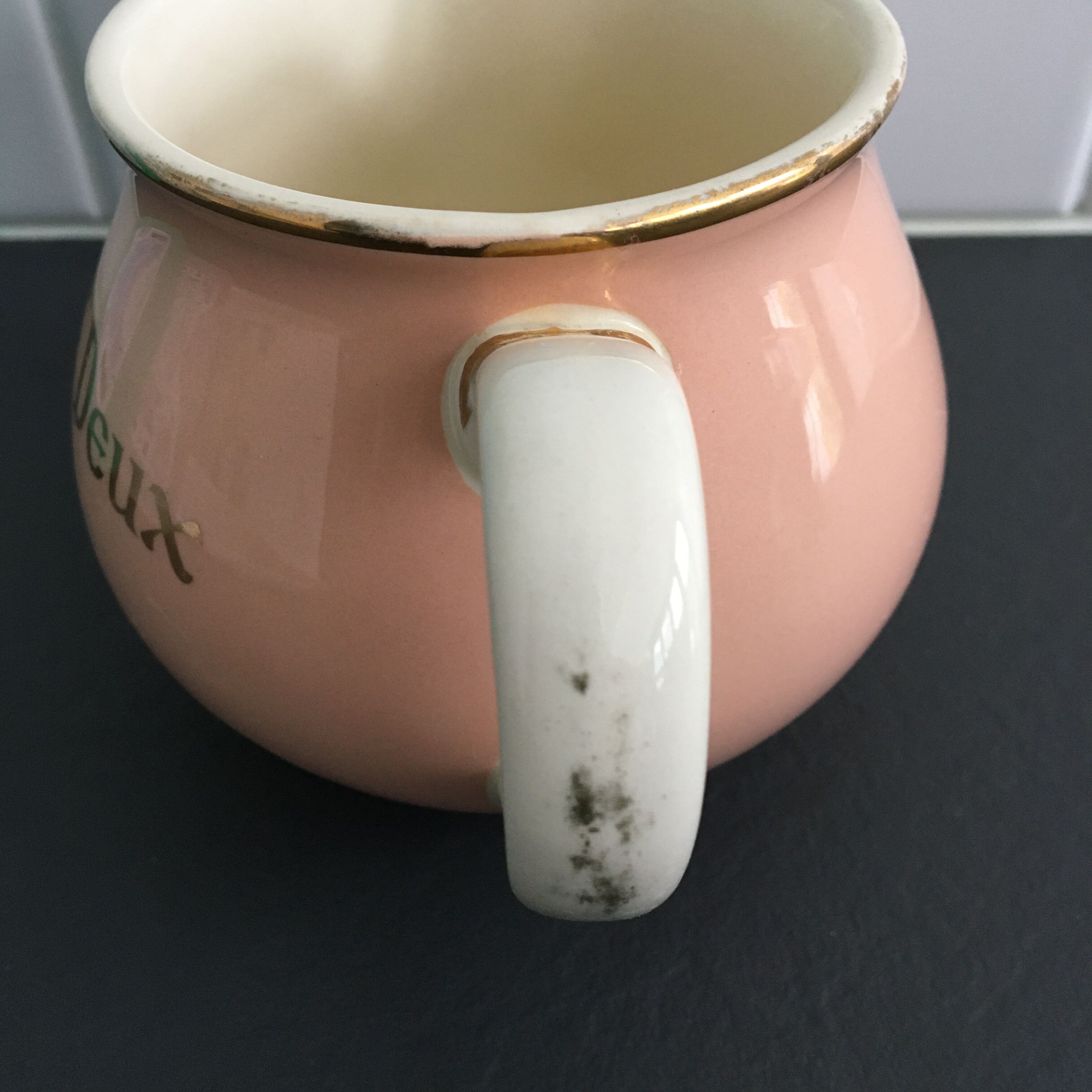 Pot à lait rose "Nous Deux" Villeroy & Boch"
