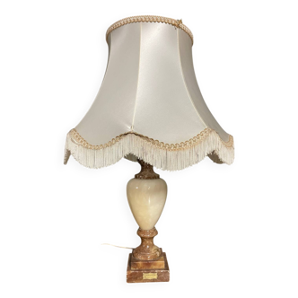 Antique alabaster floor lamp
