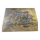 Old oil on canvas bouquet of hydrangeas signed