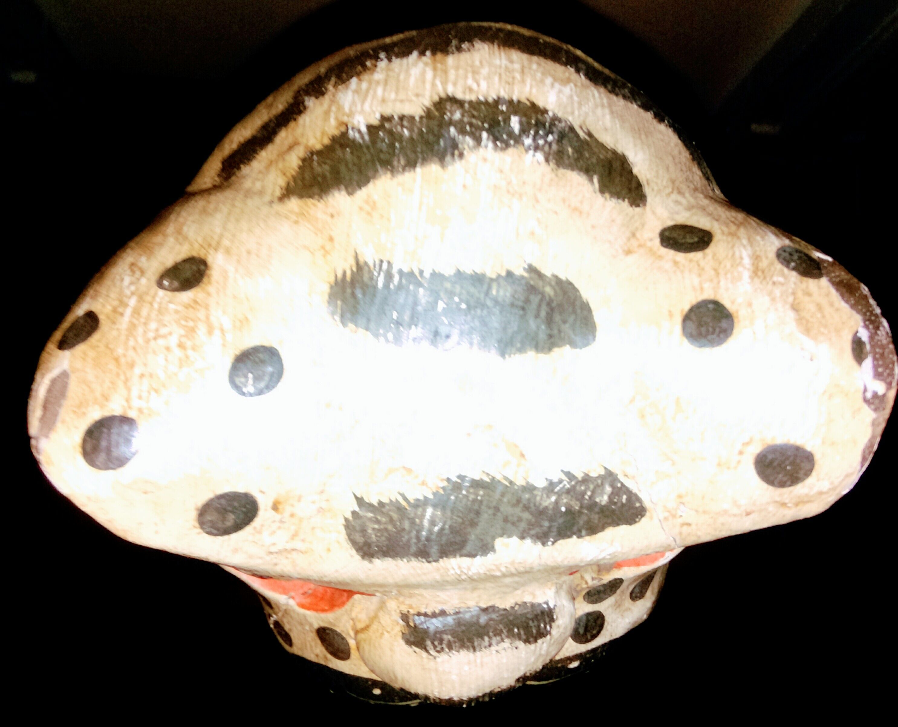 Sculture léopard bois type asiatique ancienne