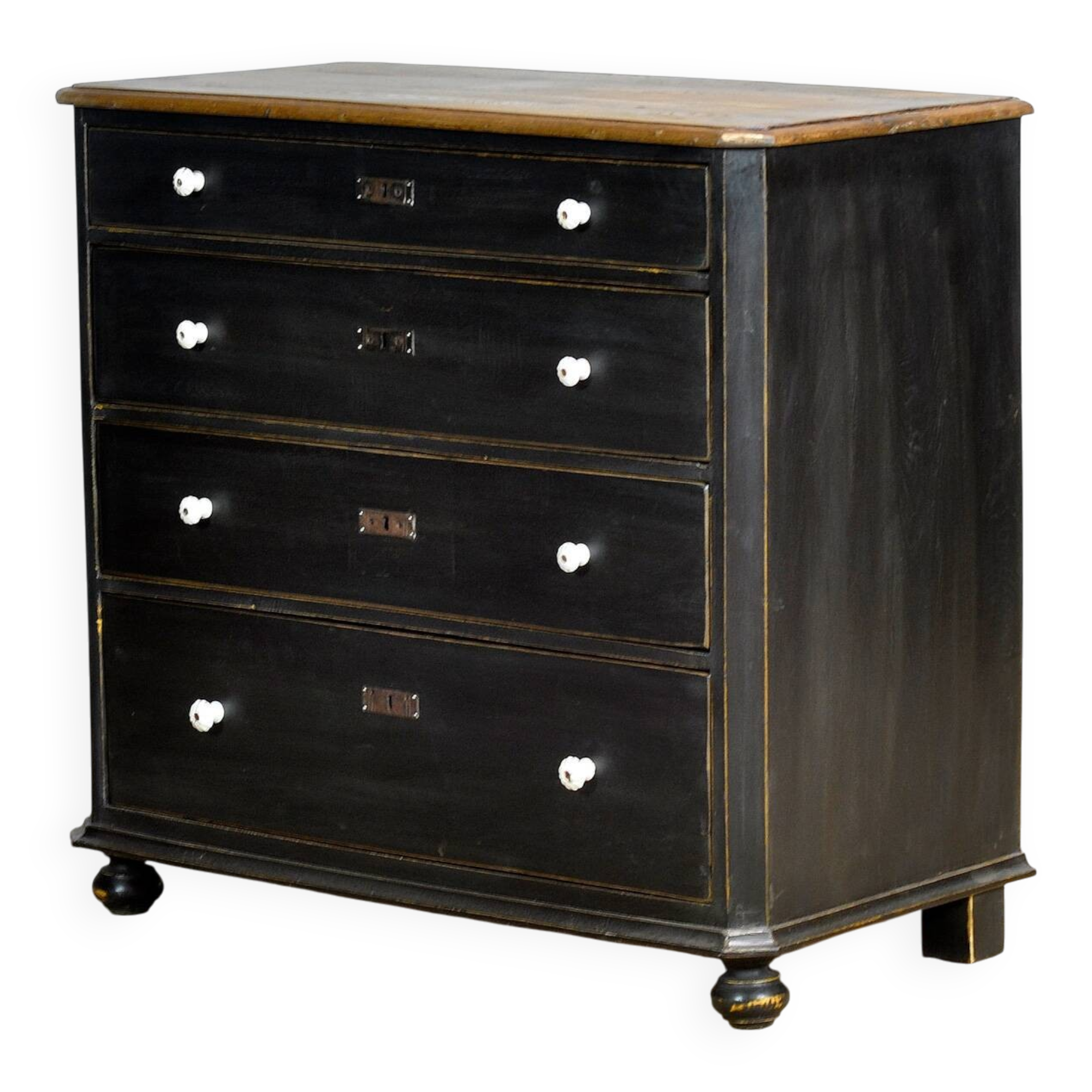 Oak and pine chest of drawers, 1910s