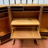 Bureau malle en chêne