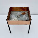 Hans Agne Jakobsson Square Copper Flower Table/ Pot Planter, AB Markaryd Sweden 1950s