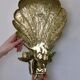 Mid Century Swedish Brass Sconce for two candles
