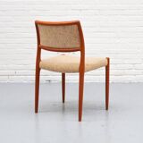 Chaise de salle à manger modèle 80 de Niels Möller, années 1960