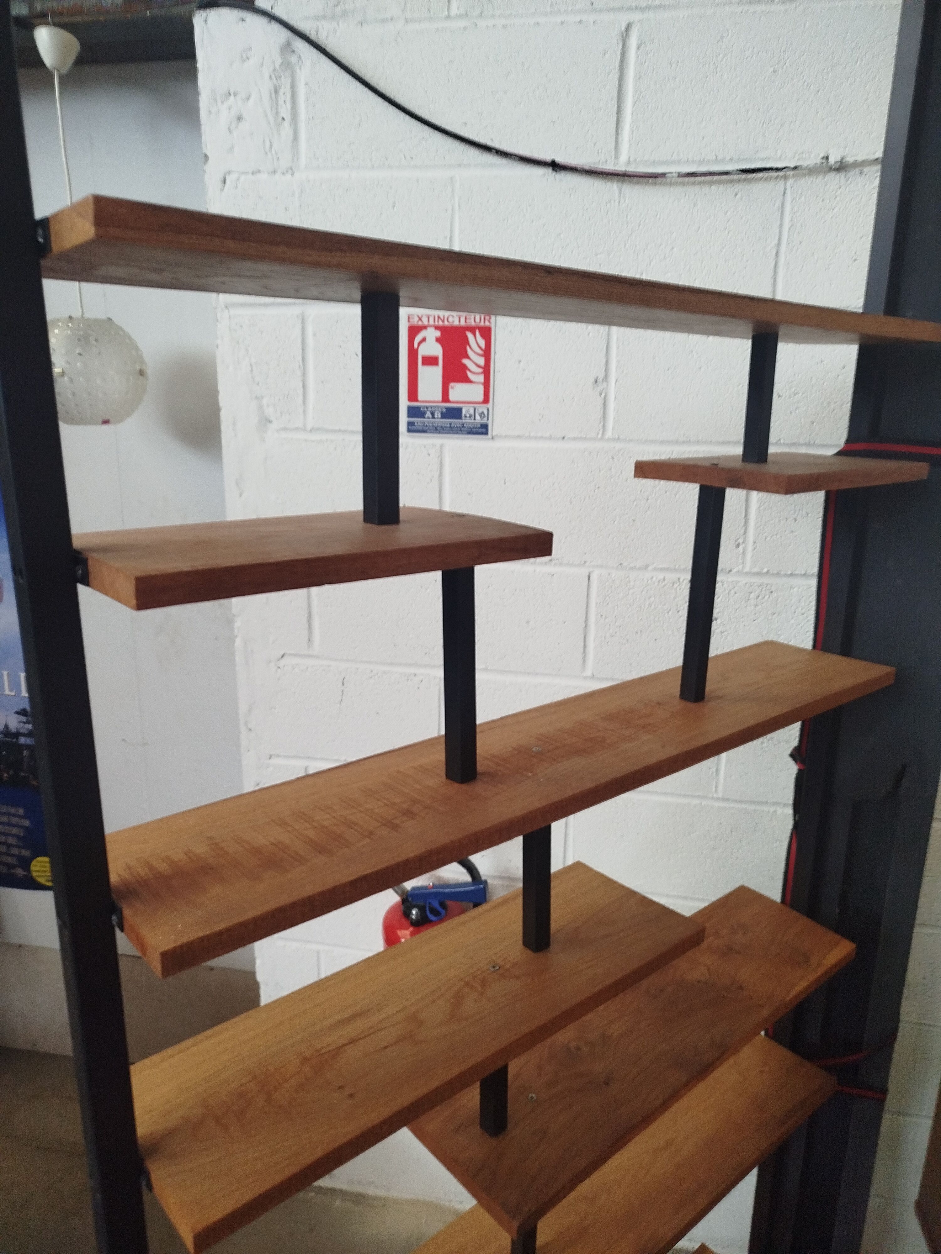 Vintage floor-to-ceiling shelf