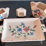 Gabriel FOURMAITRAUX (1886-1984) / 3-piece set / Sugar bowl, creamer and ceramic tray