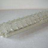Old globe porthole glass relief decoration lampshade designer ceiling light 1960/70