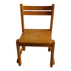 Chaise enfant bois