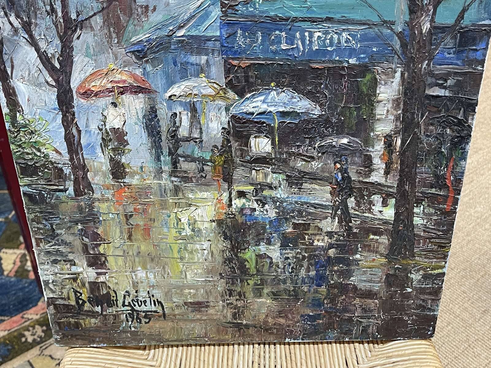 Oil on canvas by Benoît Gebelin (20th century) and dated 1965.
