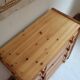 Chest of drawers with 4 drawers in solid pine, rustic mountain style, 1970s.