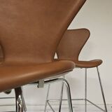 Ensemble de tabourets de bar Arne Jacobsen par Fritz Hansen