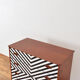 Commode danois Op-Art du milieu du siècle, années 1960.