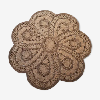 Tapis vintage en jute