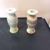 2 soliflore vases in onyx