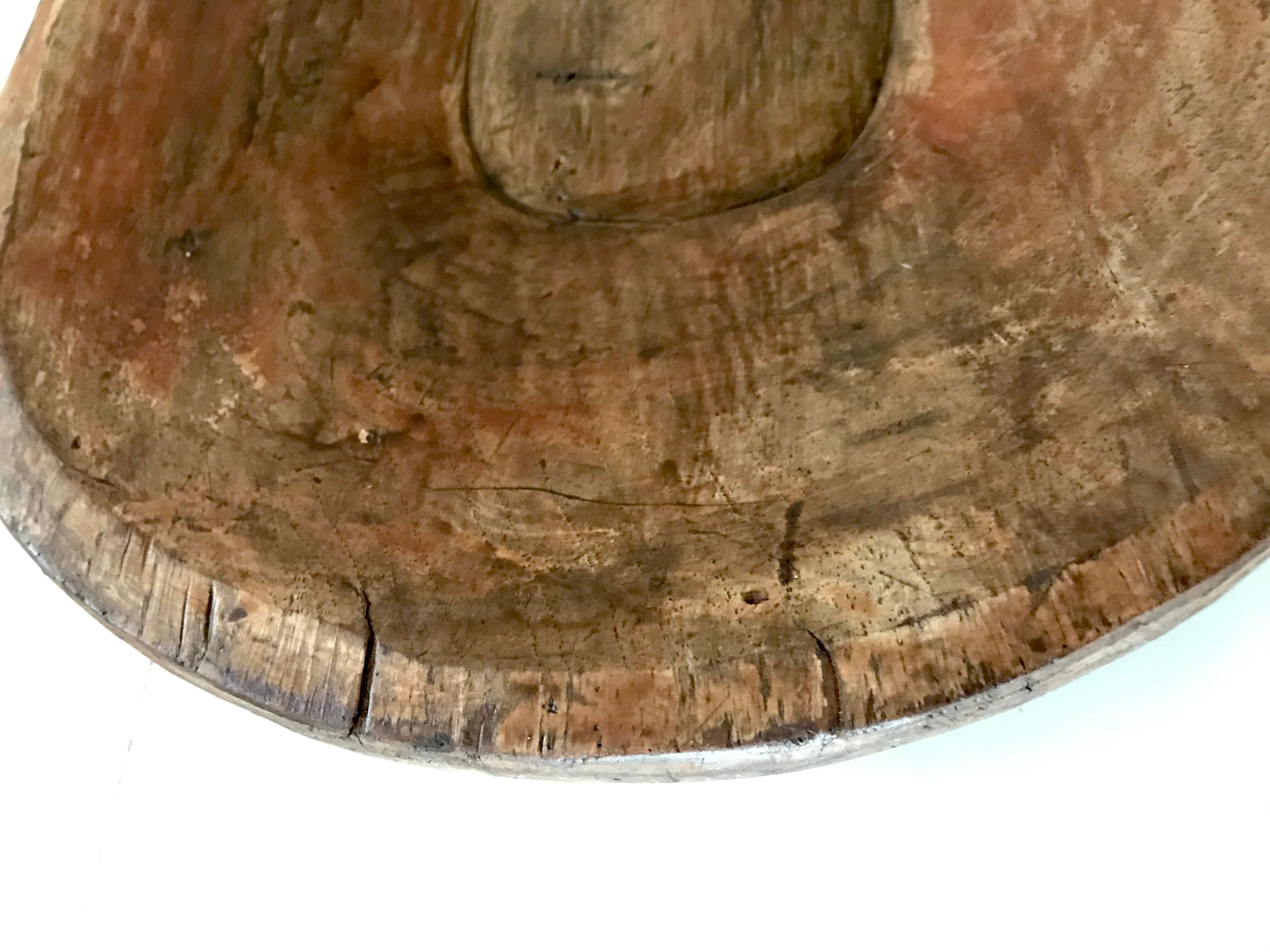 Solid wooden dish