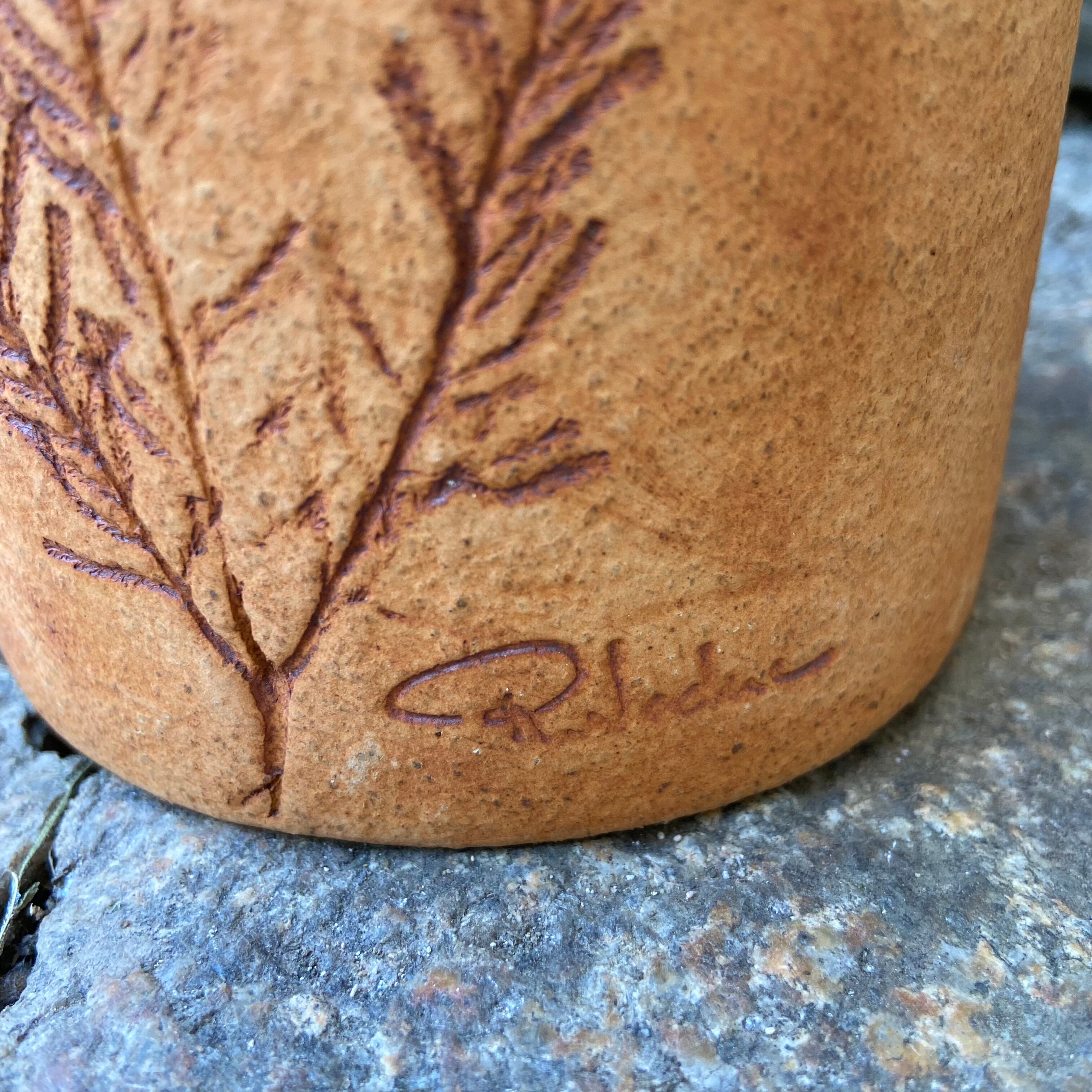 Ceramic vase Raymonde Leduc -Vallauris -60s