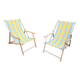Paire de transats Chiliennes vintage