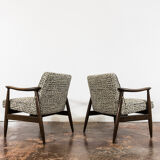 Pair of Mid-Century Modern GFM 87 Armchairs by Juliusz Kędziorek, 1960s