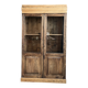 Petite vitrine ancienne en pin (restaurée)