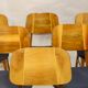 Set de six chaises design année 60 ,70 bois latté traditionnel