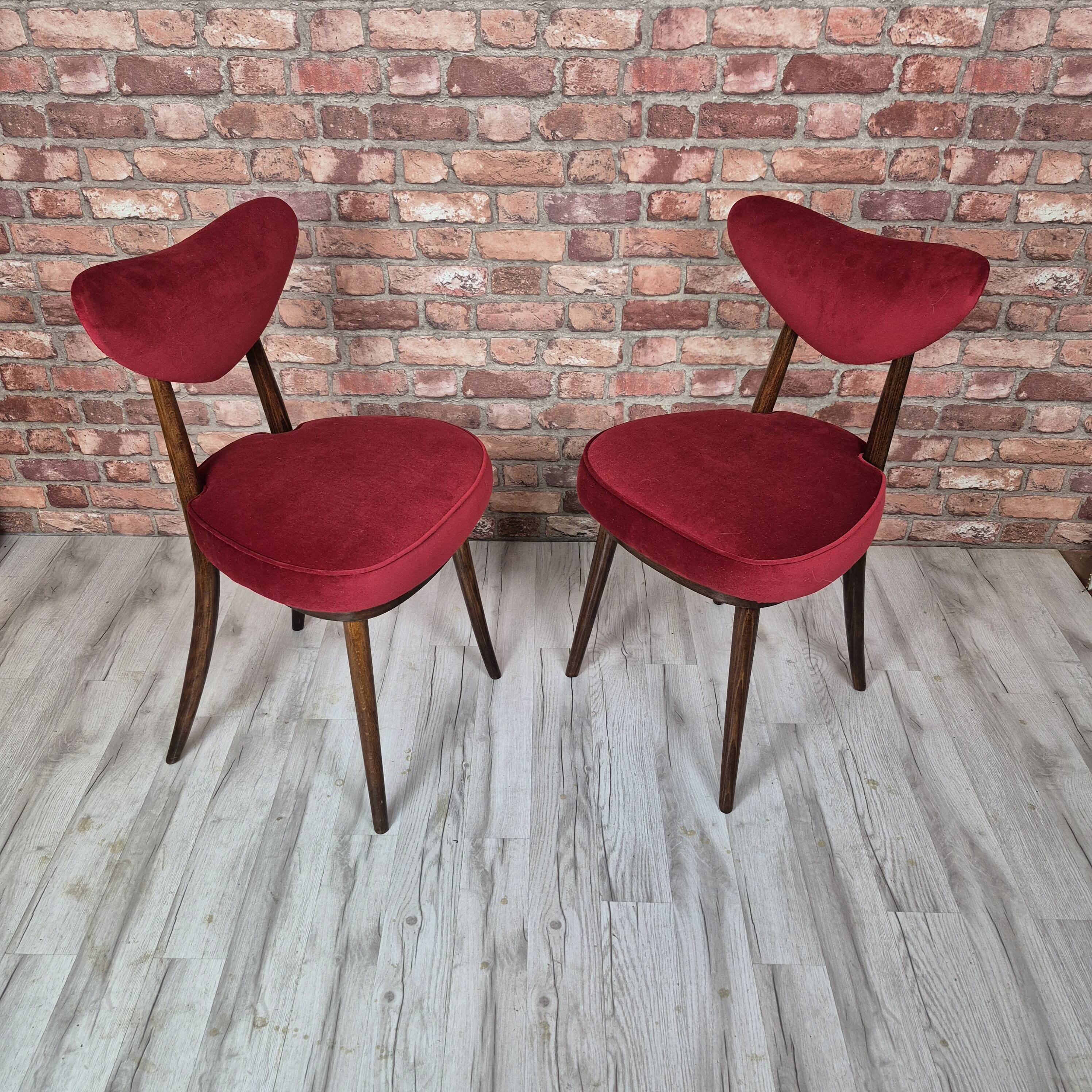 Pair of Iconic "Heart" Chairs by H. & J. Kurmanowicz – Award-Winning Polish