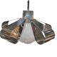 Space-age pendant lamp by gaetano scolari for mazzega / murano glass "caramel"