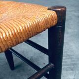 French Provincial Design Rush Dining Chairs, 1940s, Set of 8