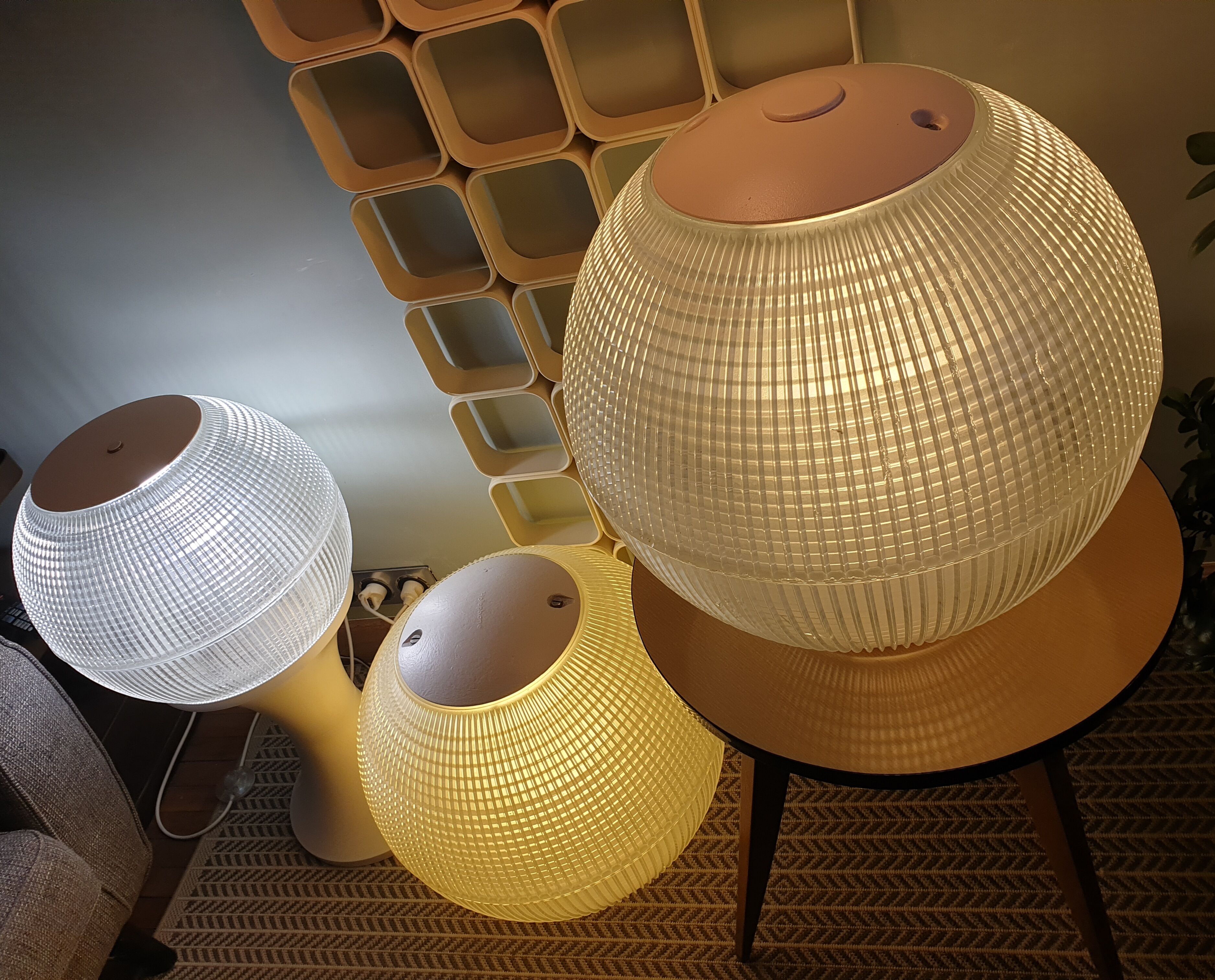 Parisian street lamp globle holophane 1970